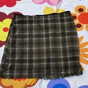 plaid skirt